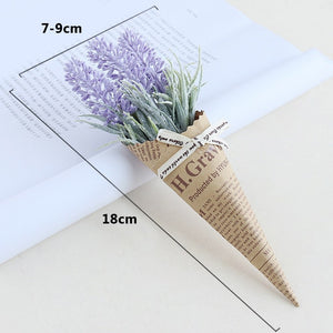 Mini Paper tube flower Wedding Pure